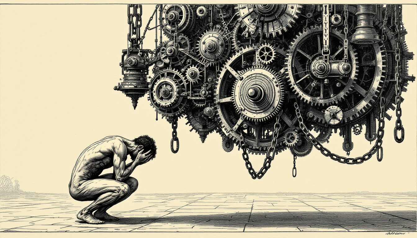 The Bottleneck Is You — vintage engraving illustration